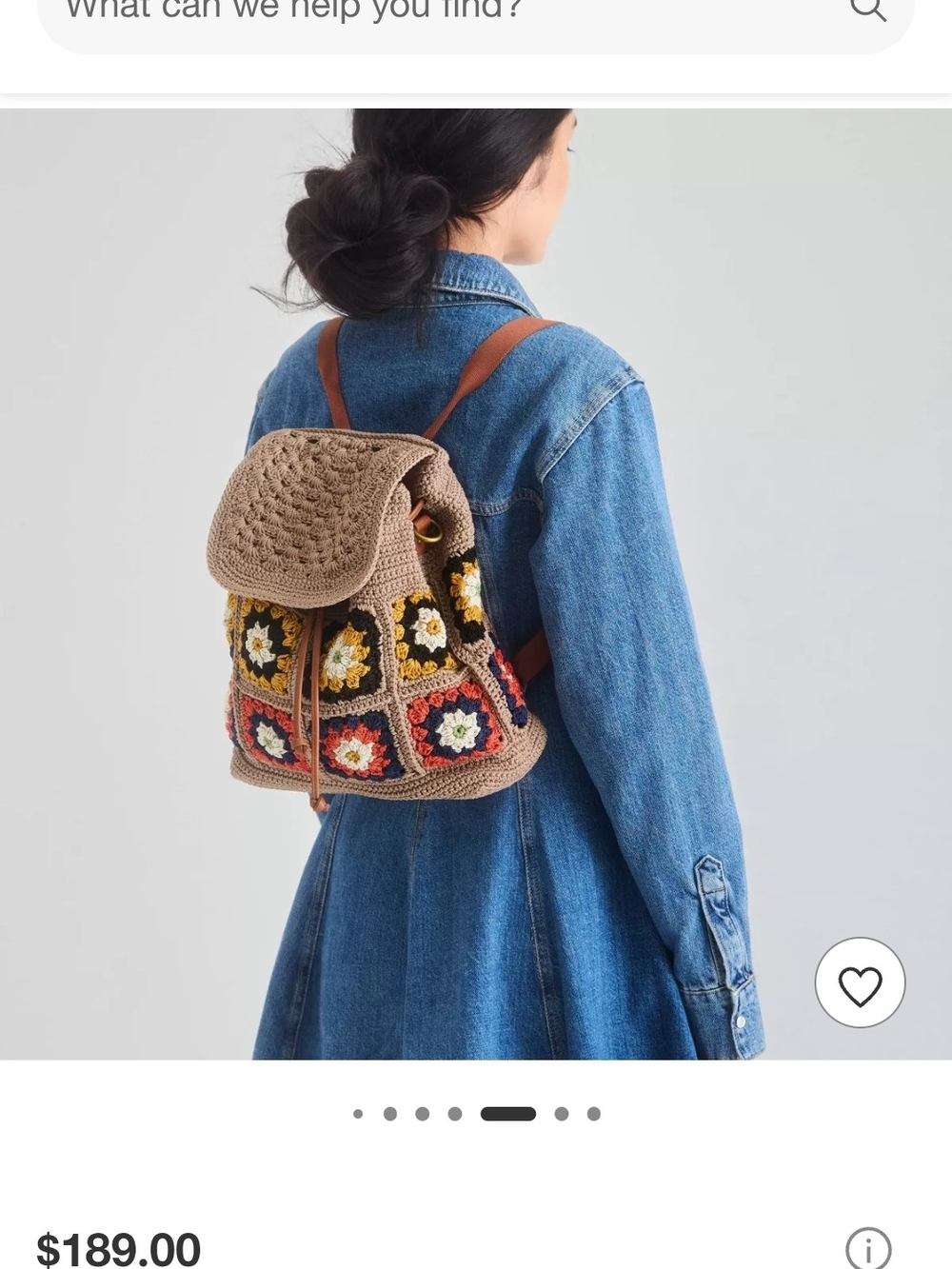 The Sak, Sayulita Crochet Flap Backpack Sand Neutral Patch, Medium - Picture 6 of 15